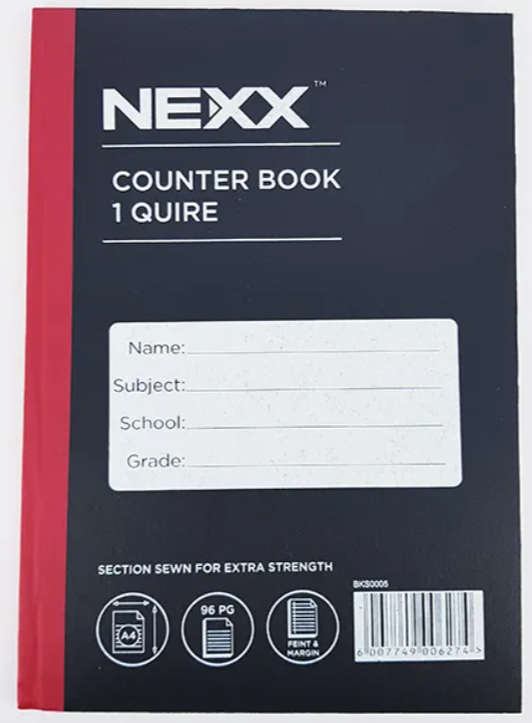 1 Quire Counter Book – NEXX