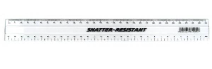 30cm Shatter Resistant Ruler