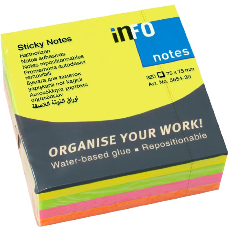 Info Notes Bright Cube