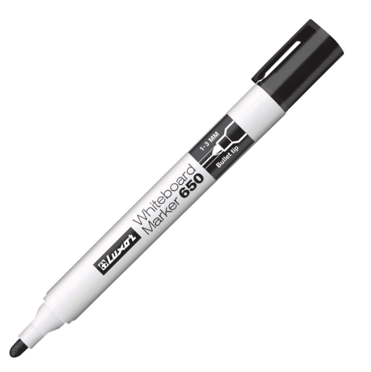 Luxor 650 Black Whiteboard Marker