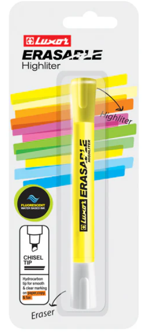 Luxor Erasable Highlighter Yellow