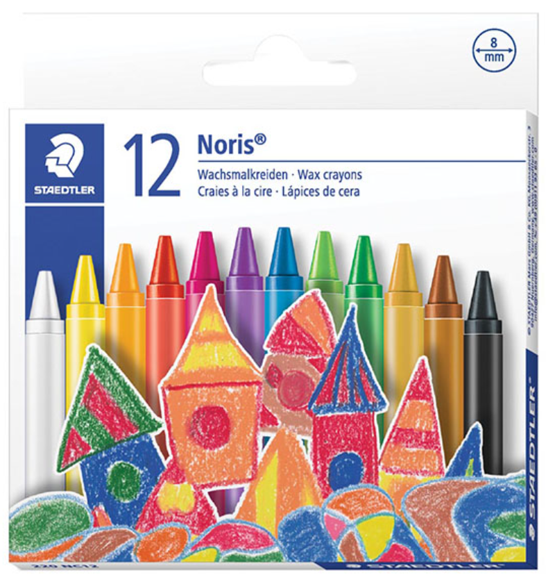 Staedtler Regular Wax Crayons – 12’s